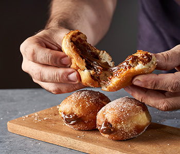 Berlinesa con Crema Pastelera de Café