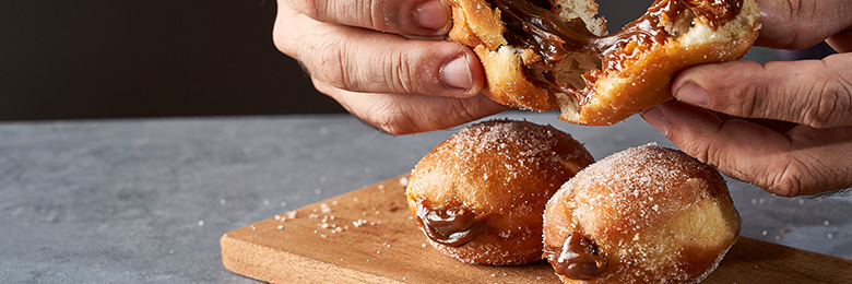 Berlinesa con Crema Pastelera de Café